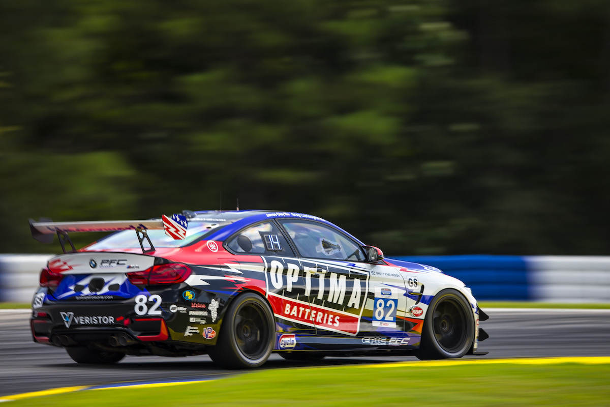 No. 82 OPTIMA M4 GT4 at Road Atlanta