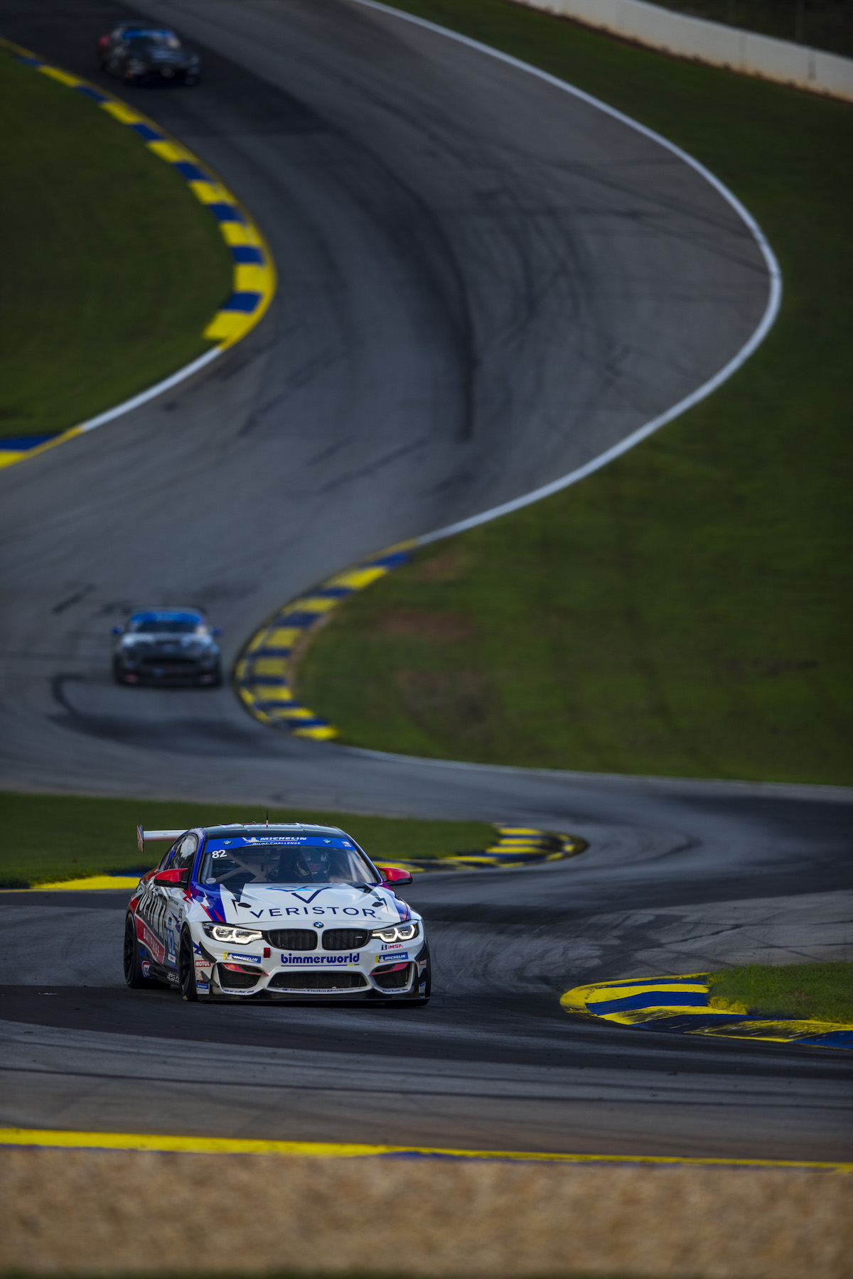 BimmerWorld No. 82 down the esses at Road Atlanta