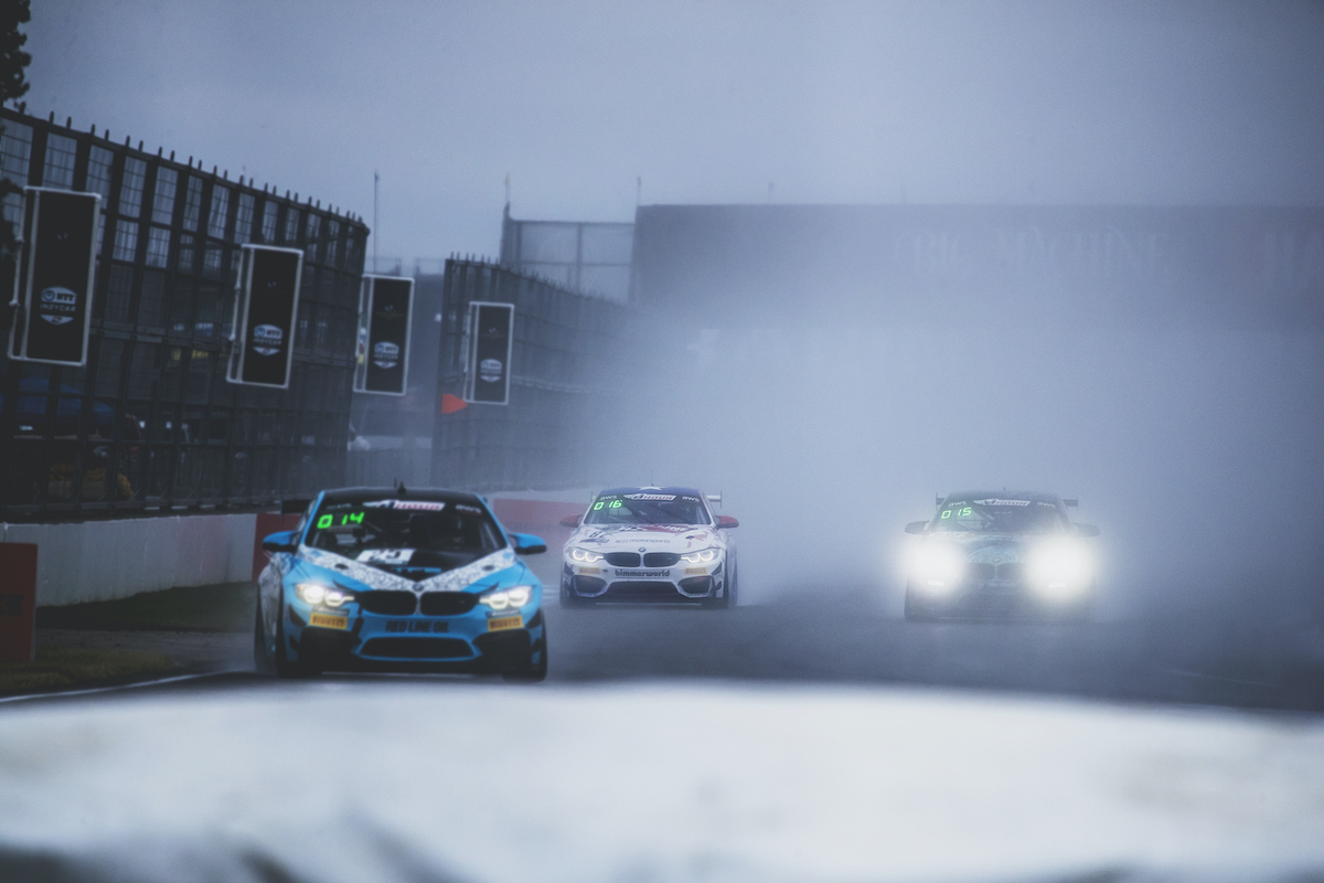 Racing at Indy in the rain