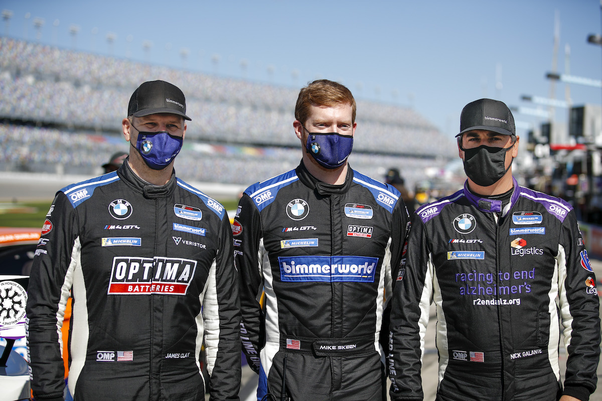 James Clay, Mike Skeen, Nick Galante BimmerWorld Racing - IMSA Michelin Pilot Challenge - Daytona International Speedway