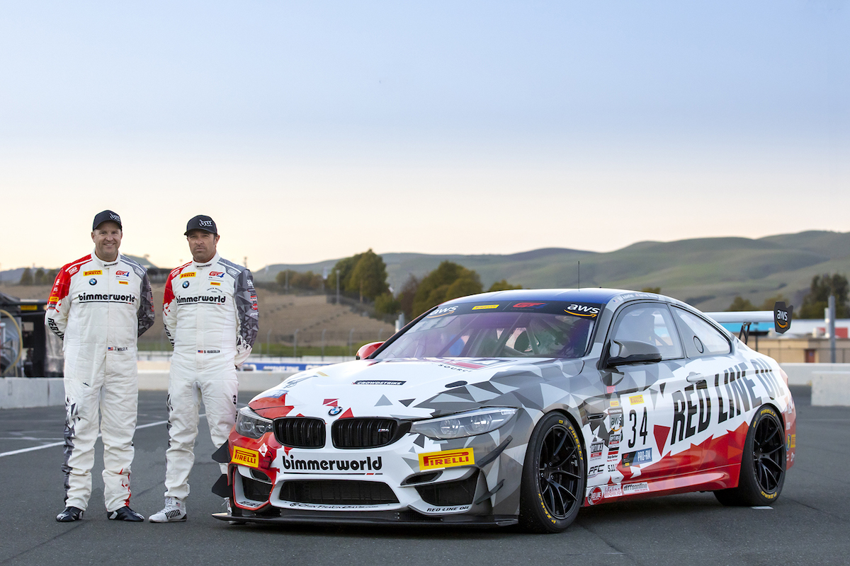 Walker, Jr. and Auberlen with new-livery M4 GT4