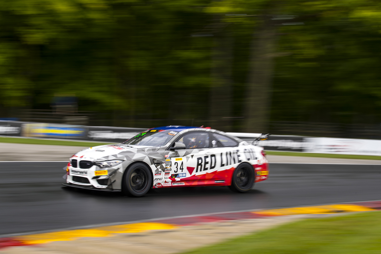 No. 34 Redline Oil BMW M4 GT4 at Road America