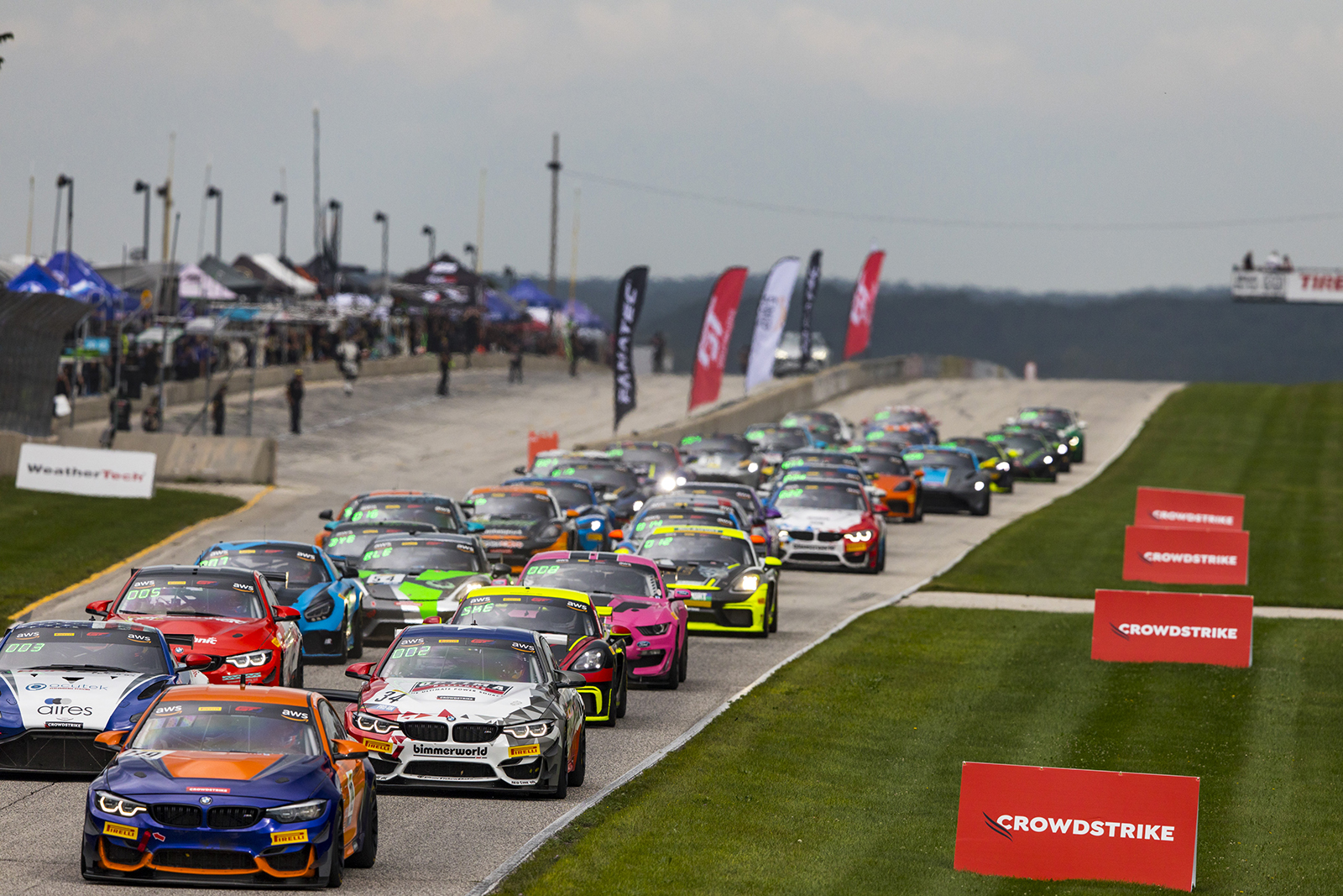 SRO GT4 America cars on track at Road America