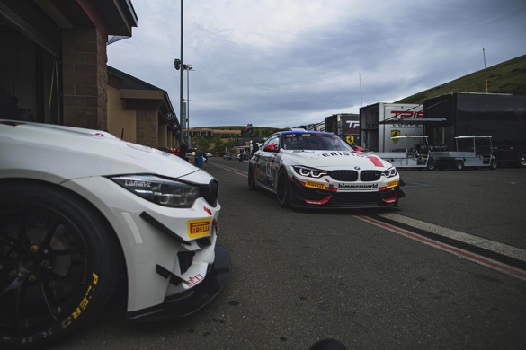 M4 GT4s in the paddock