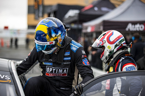 Clay and Postins during a driver change