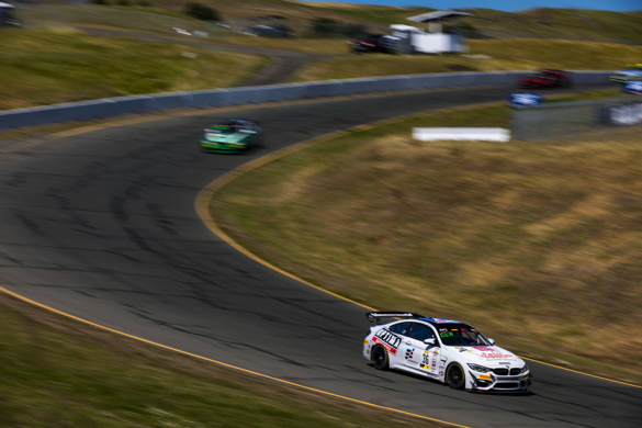 No. 36 M4 GT4 heading down the carousel